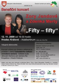 Benefiční koncert Zory Jandové a Zdenka Merty „Fifty – fifty“